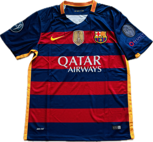 Neymar Jr 11 FC Barcelona 2015 Nike Final Champions League Football Soccer Jersey