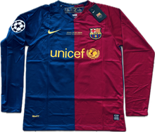 Load image into Gallery viewer, Messi 10 FC Barcelona 2009 Nike Final Roma Champions League Long Sleeve Football Soccer Jersey
