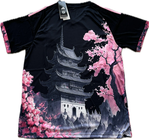 Japan Adidas World Cup Soccer Jersey Anime Dragon Cherry Blossom MENS