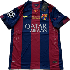 Messi 10 FC Barcelona Nike 2015 Final London Champions League Football Soccer Jersey