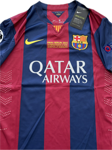 Neymar JR 11 FC Barcelona Nike 2015 Final London Champions League Football Soccer Jersey