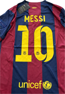 Messi 10 FC Barcelona Nike 2015 Final London Champions League Football Soccer Jersey