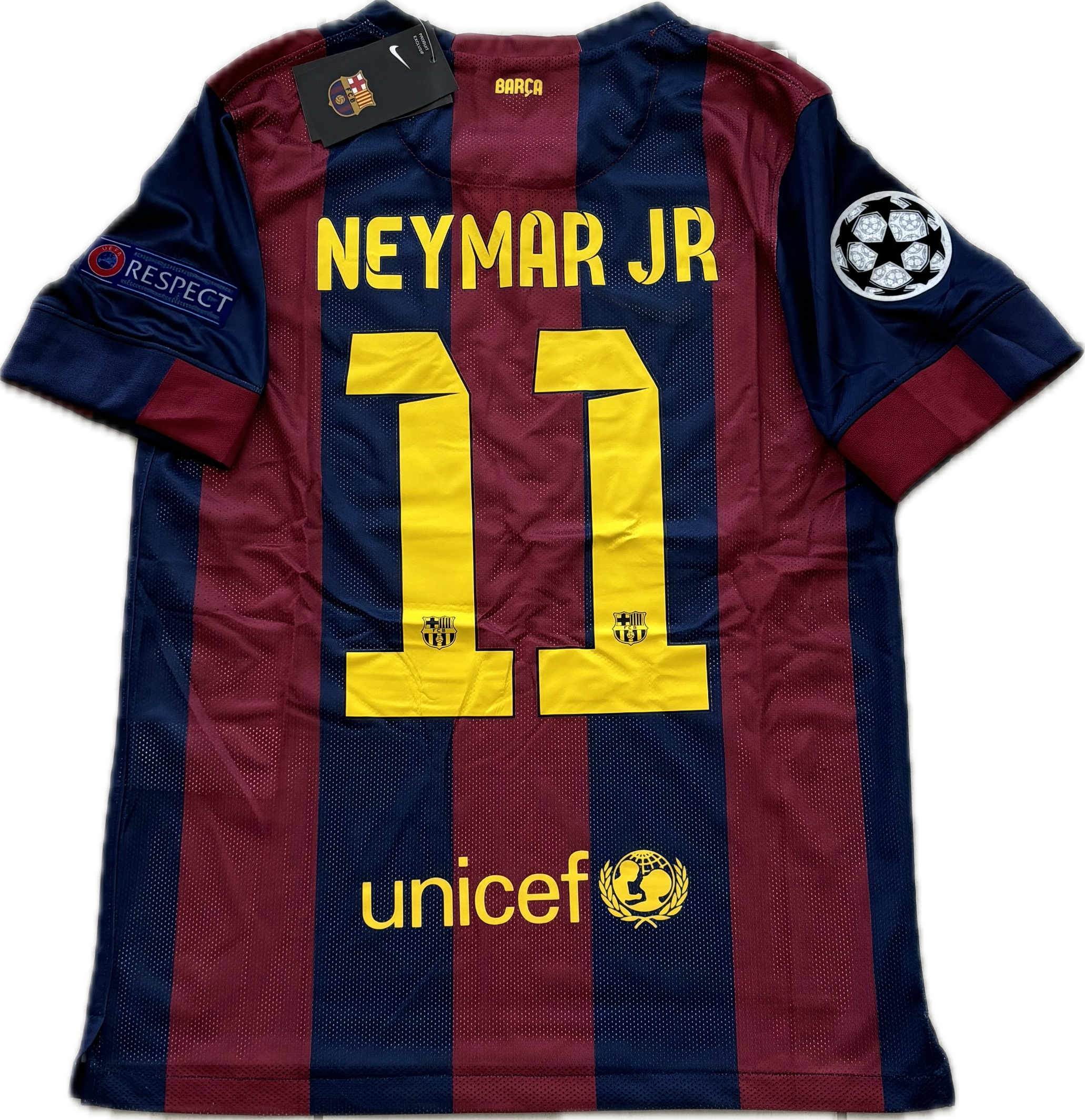 Neymar JR 11 FC Barcelona Nike 2015 Final London Champions League Foot Football Patch King