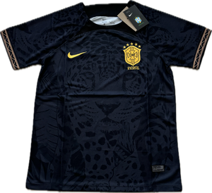 BRAZIL Jaguar AWAY Black 5 Star World Cup Jersey Rare