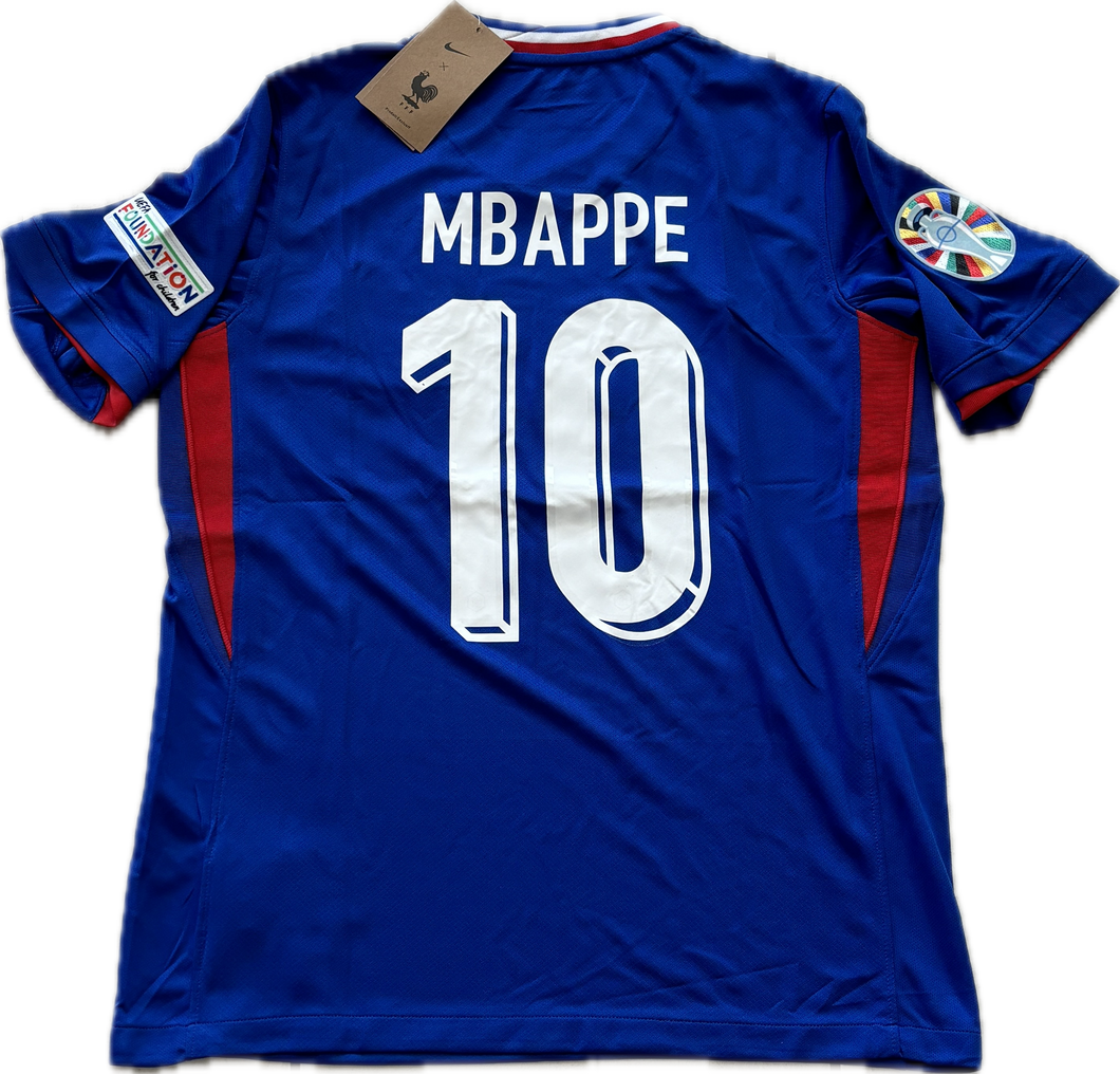 Kylian Mbappe Nike 10 France 2023/24 Home Jersey Euro World Cup jersey MENS Royal Blue