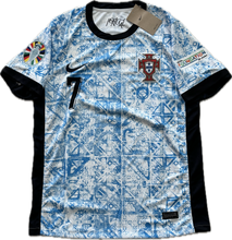 Load image into Gallery viewer, Cristiano Ronaldo Euro Portugal Nike Short Sleeve MENS White Graffiti Jersey UEFA Champions League
