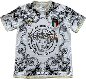 Italy Puma 2023 2024 Versace Soccer World Cup Jersey FIFA White Euro Medusa Retro Vintage MENS