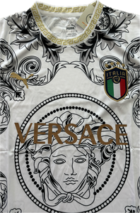 Italy Puma 2023 2024 Versace Soccer World Cup Jersey FIFA White Euro Medusa Retro Vintage MENS