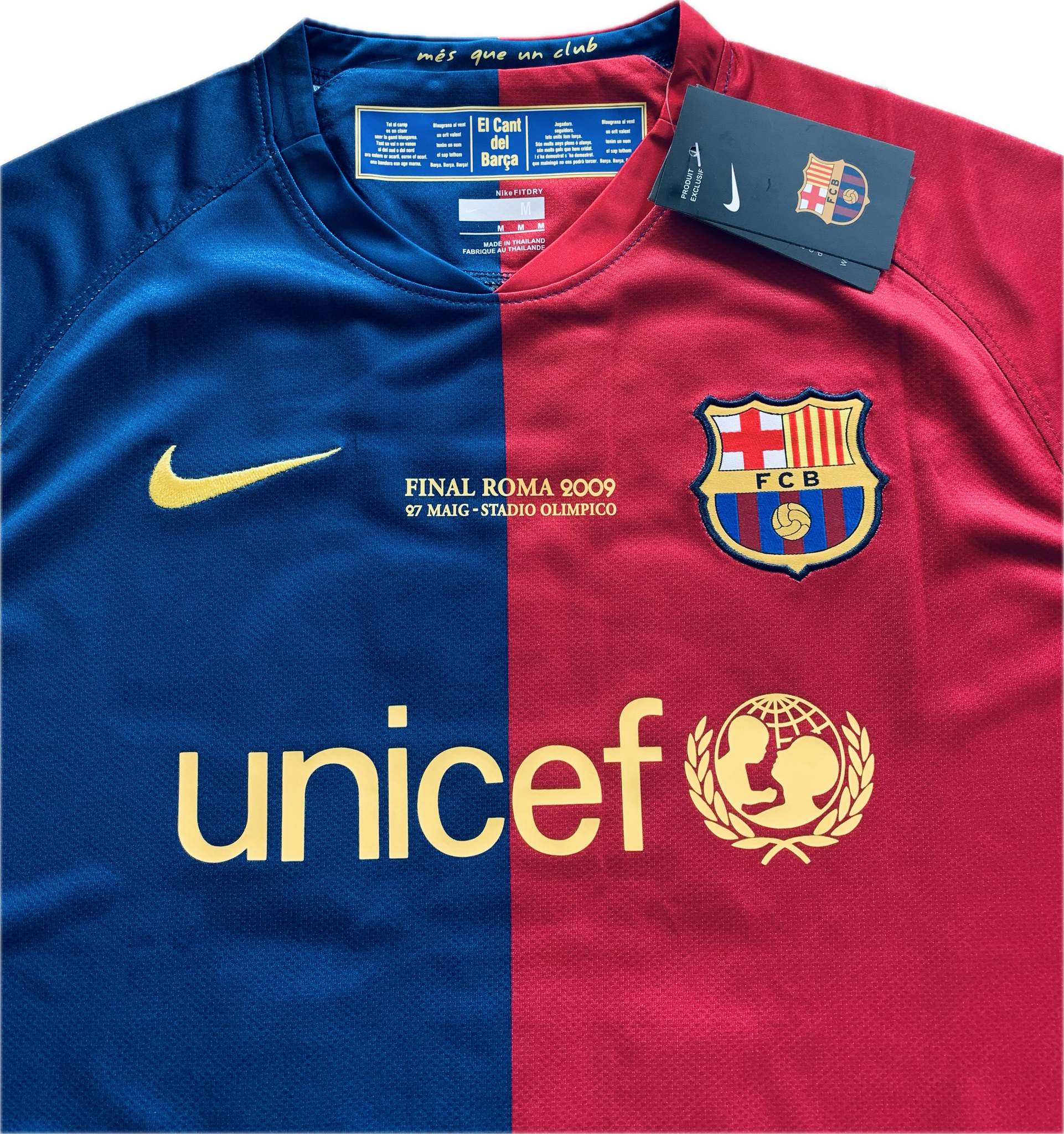 Messi 10 FC Barcelona 2009 Nike Final Roma Champions League Football S Football Patch King