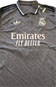 Kylian Mbappe 9 Real Madrid 2023/24 Home Jersey 15 champions league Black third UCL MENS champions league Soccer jersey