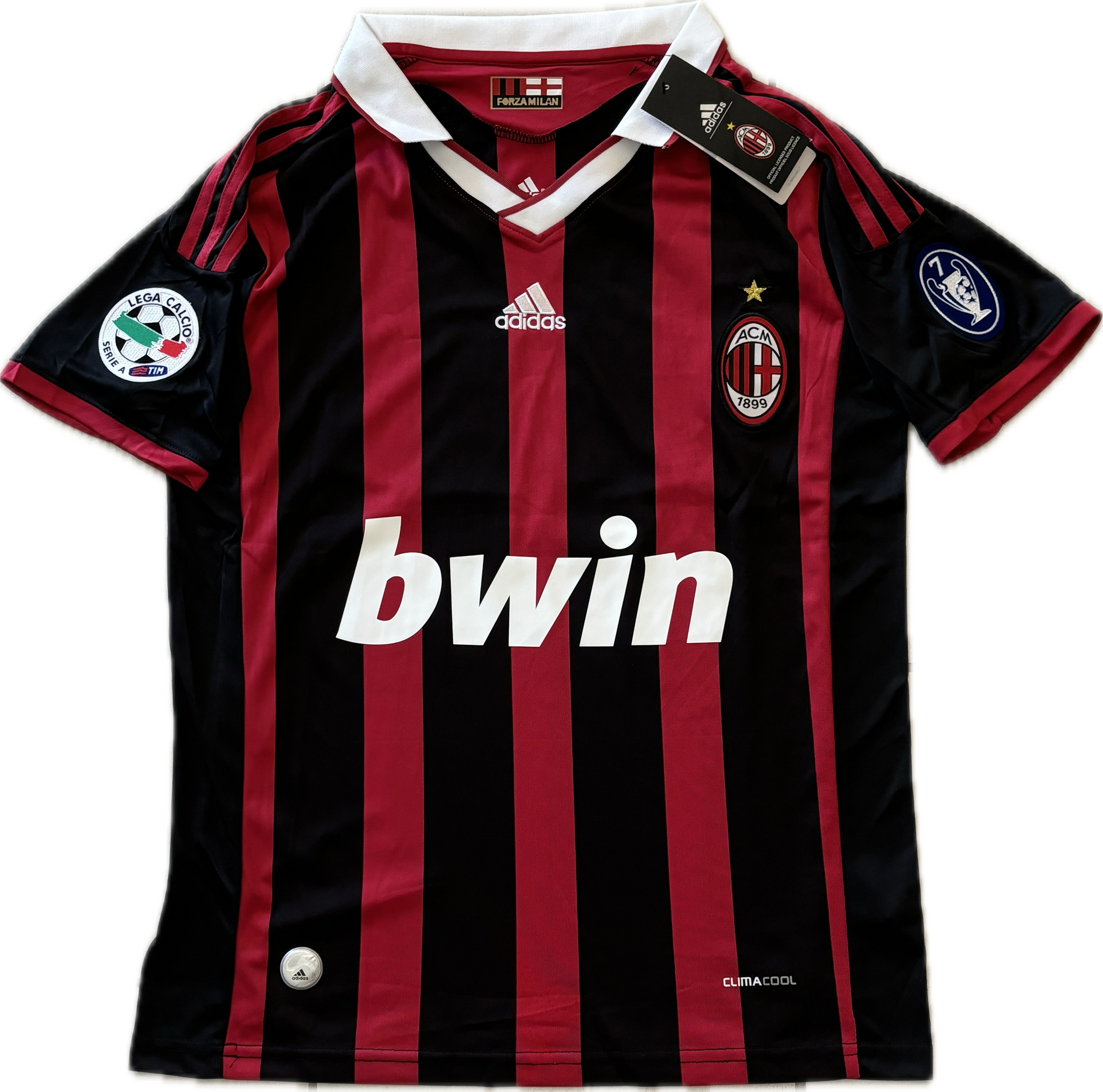 Ronaldinho 80 Jersey AC Milan Adidas 2008 2009 Retro Football Ronaldinho 80 Jersey AC Milan Adidas 2008 2009 Retro Football