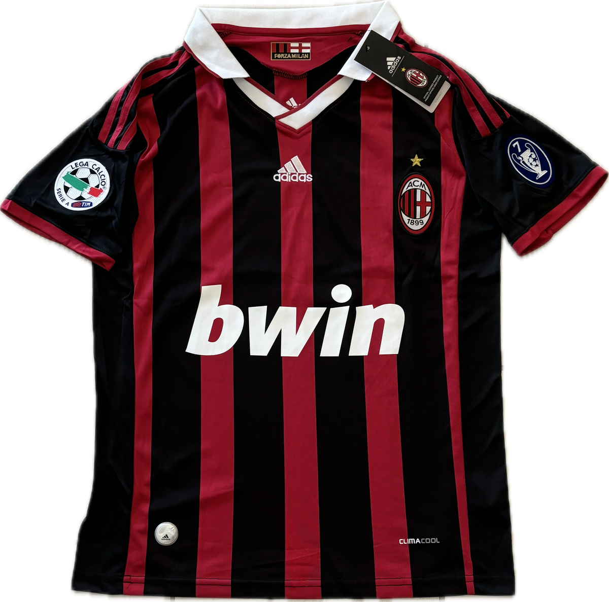 ウェア ACMilan soccer uniform Legenders AC Milan Ronaldinho #80 2009/10 UEFA Champions League Long