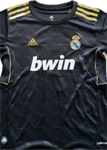 Cristiano Ronaldo 2011-12 Real Madrid Adidas Away Black long sleeve UCL champions league jersey YOUTH