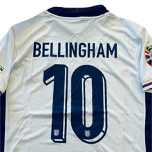 Load image into Gallery viewer, Jude Bellingham 10 England Euro 2024 Home Soccer Jersey Mens Nike - White
