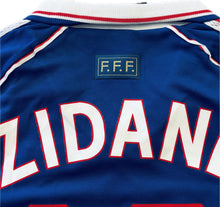 Load image into Gallery viewer, 1998 Adidas France World Cup Zinedine Zidane MENS Jersey Shirt Away Kit Vinatge Retro Brazil FFF
