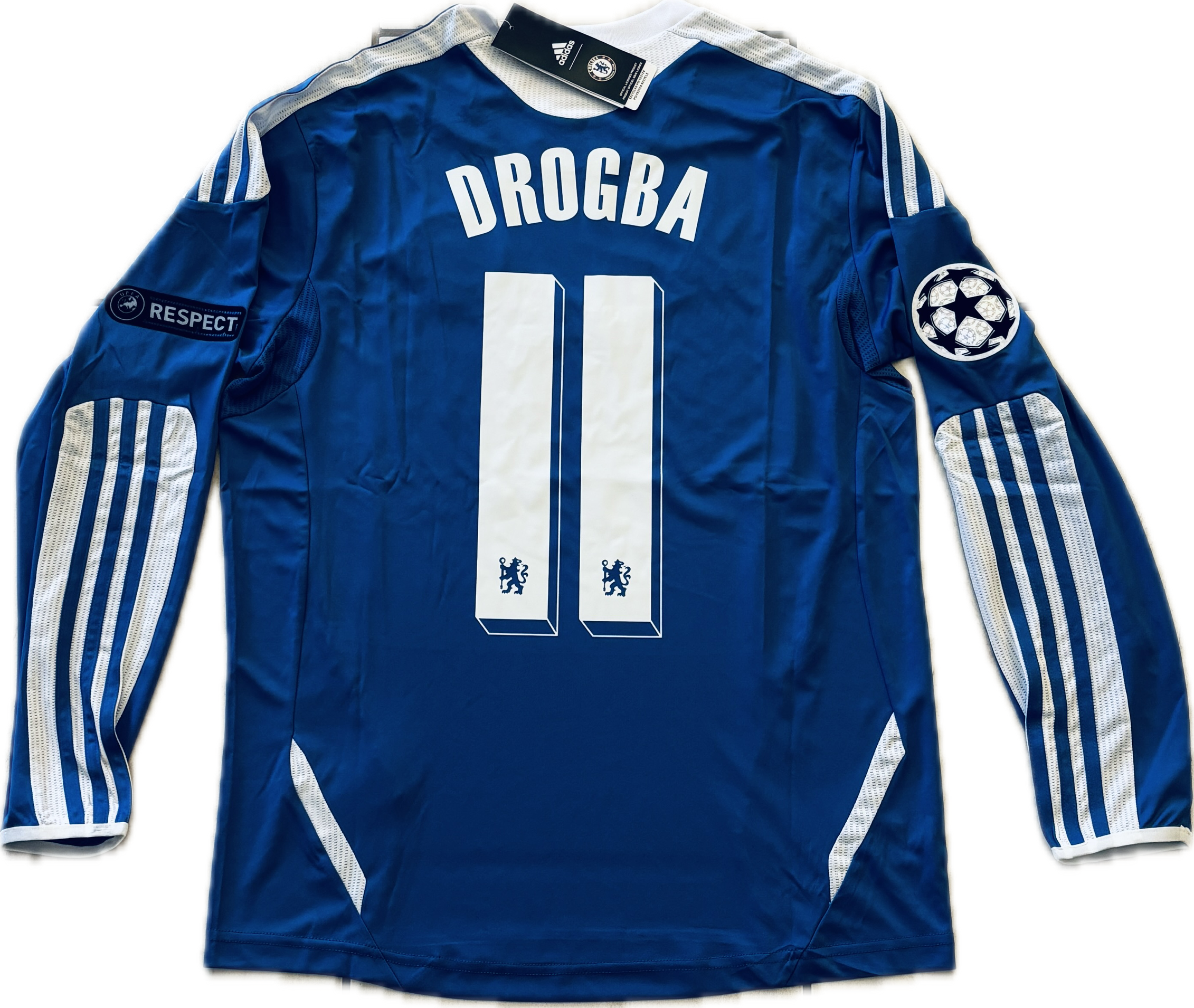 Drogba #11 Chelsea 2009 2010 Home Football Shirt Soccer