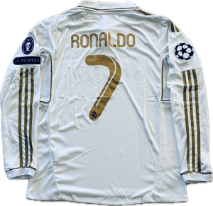 Cristiano Ronaldo 2011-12 Real Madrid Adidas GOLD MENS Long Sleeve Cristiano Ronaldo 2011-12 Real Madrid Adidas GOLD MENS Long Sleeve
