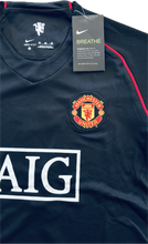 Load image into Gallery viewer, Manchester United YOUTH Nike 2007/2008 Cristiano Ronaldo Soccer Jersey Away Champions League Black
