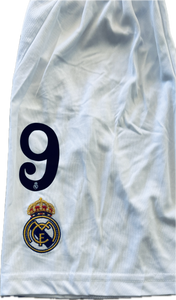 Kylian Mbappe 9 Real Madrid 2023/24 Home YOUTH ADIDAS Jersey 15 champions league White UCL champions league Soccer jersey