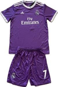 Ronaldo Jersey #7 Madrid 2016-2017 Adidas Real Madrid Soccer Jersey Champions Cardiff YOUTH