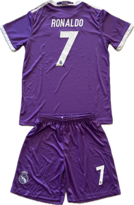 Ronaldo Jersey #7 Madrid 2016-2017 Adidas Real Madrid Soccer Jersey Champions Cardiff YOUTH