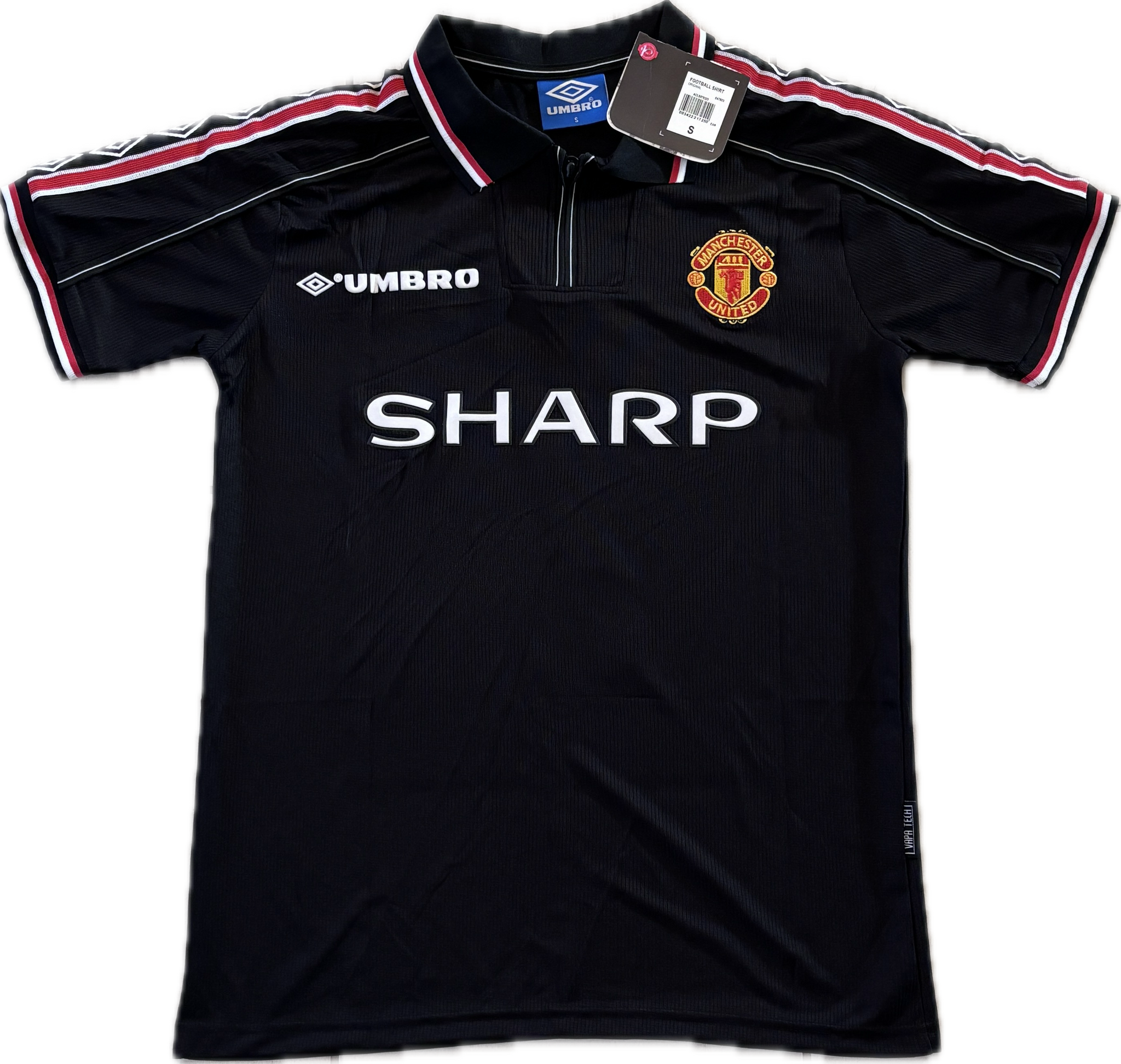 Vintage David Beckham #7 Manchester United 98/99 Umbro Black Short Vintage David Beckham #7 Manchester United 98/99 Umbro Black Short