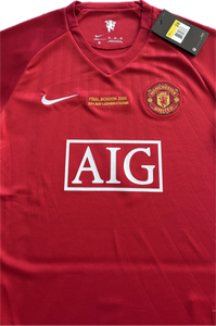 Manchester United 2007/2008 Cristiano Ronaldo Nike Soccer Jersey Home Champions League YOUTH KIDS