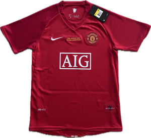 Manchester United 2007/2008 Cristiano Ronaldo Nike Soccer Jersey Home Champions League YOUTH KIDS