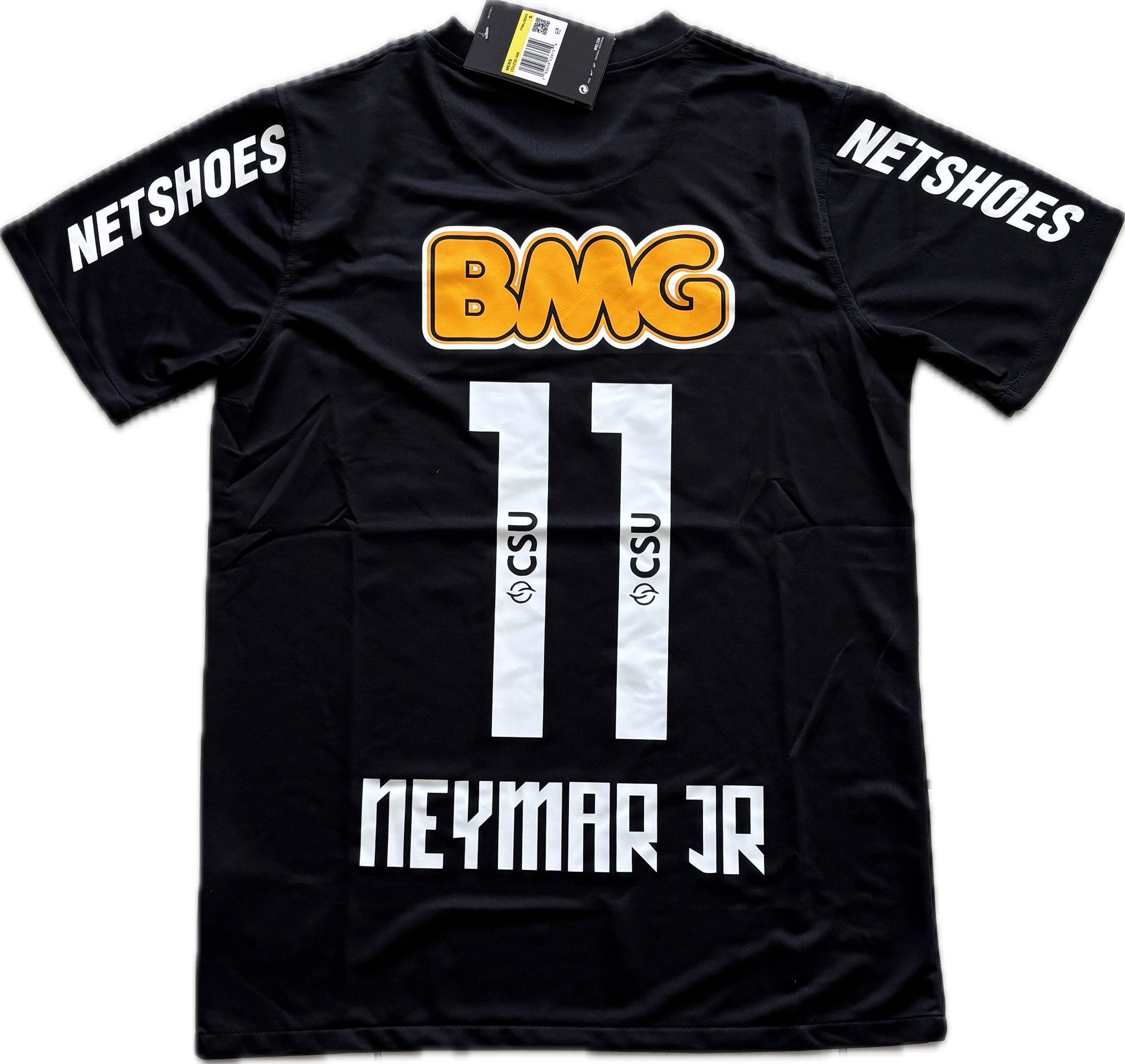 Neymar Jr 11 Nike Santos FC Soccer Jersey Classic Black Away