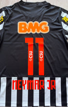 Load image into Gallery viewer, Neymar JR 11  Nike Santos FC Soccer Jersey 2012-2013 Black White Football Shirt MENS
