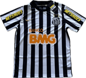 Neymar JR 11  Nike Santos FC Soccer Jersey 2012-2013 Black White Football Shirt MENS
