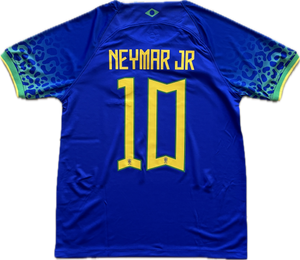 Neymar Jr. 10 Nike Brazil Away Jersey 2025 Iconic Blue Design with CBF Crest MENS