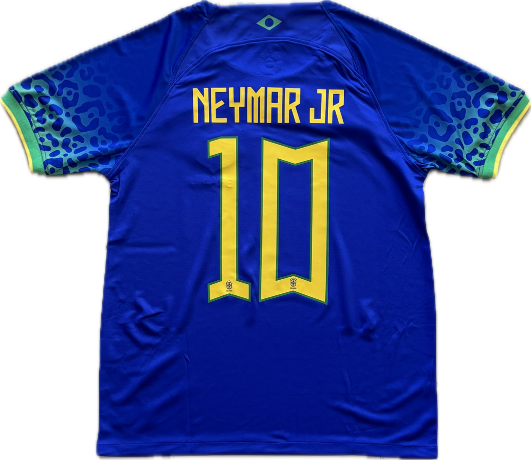 Neymar Jr. 10 Nike Brazil Away Jersey 2025 Iconic Blue Design with CBF Crest MENS