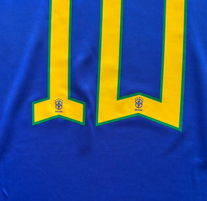 Neymar Jr. 10 Nike Brazil Away Jersey 2025 Iconic Blue Design with CBF Crest MENS