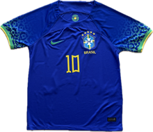 Load image into Gallery viewer, Neymar Jr. 10 Nike Brazil Away Jersey 2025 Iconic Blue Design with CBF Crest MENS
