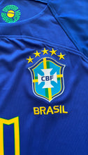 Load image into Gallery viewer, Neymar Jr. 10 Nike Brazil Away Jersey 2025 Iconic Blue Design with CBF Crest MENS
