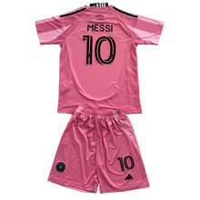 Load image into Gallery viewer, Inter Miami 2025-26 Home Youth Kids Jersey Lionel Messi #10 "Euforia" Back 

