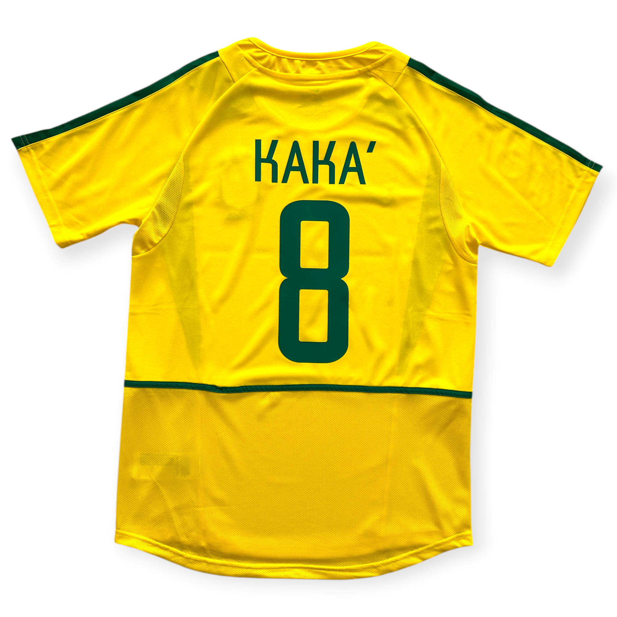Kaka 8 Brazil Nike National Football Team Yellow 2002 World Cup