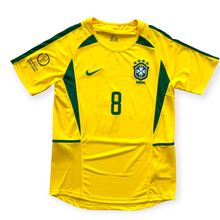 Load image into Gallery viewer, Kaka 8 Brazil Nike National Football Team Yellow 2002 World Cup Soccer Jersey Football Korea Japan
