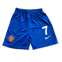 Load image into Gallery viewer, Kids Cristiano Ronaldo 7 Manchester United 2007-08 Blue Retro Jersey &amp; Shorts Set Nike
