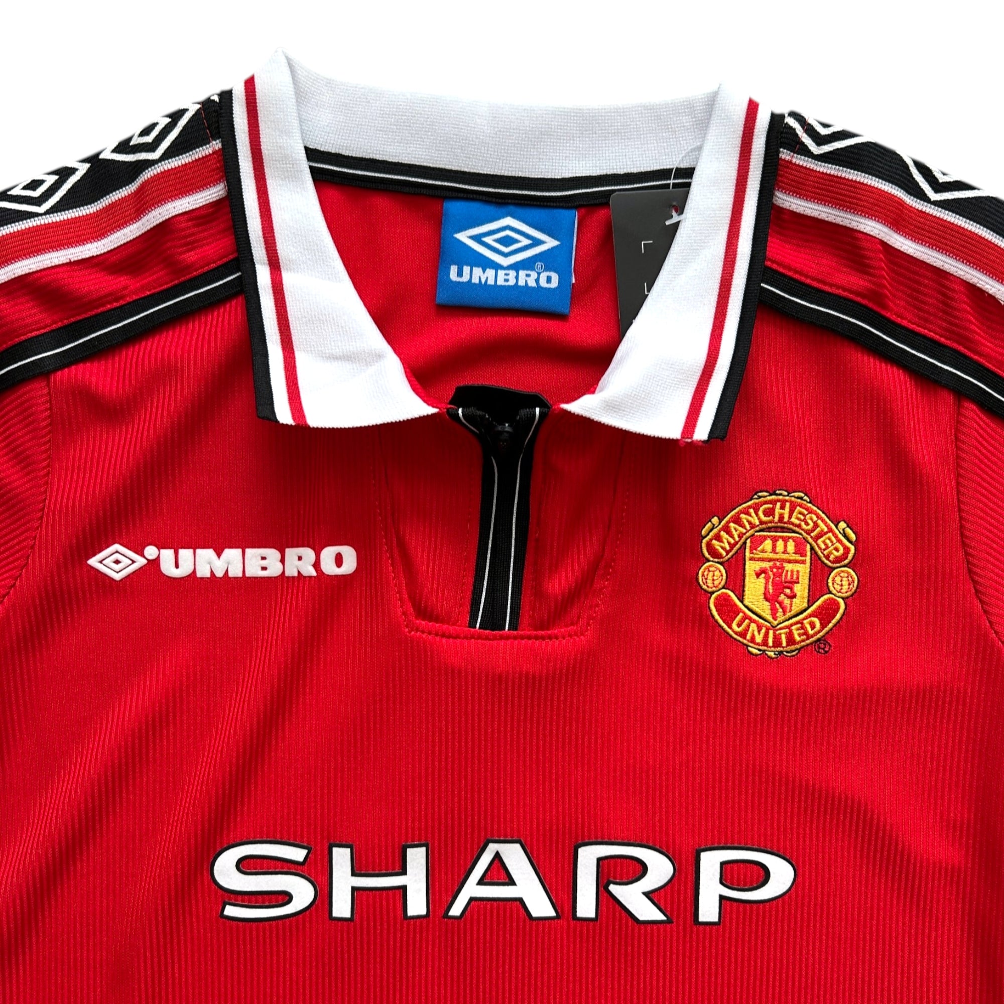 Kids David Beckham 7 Manchester United 1998-99 Retro Home Jersey