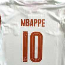Load image into Gallery viewer, Kids Kylian Mbappe 10 France 2026 World Cup Away Jersey &amp; Shorts Set Nike - Ice Blue &amp; Vintage Crest
