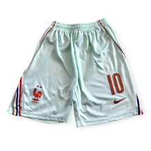 Load image into Gallery viewer, Kids Kylian Mbappe 10 France 2026 World Cup Away Jersey &amp; Shorts Set Nike - Ice Blue &amp; Vintage Crest
