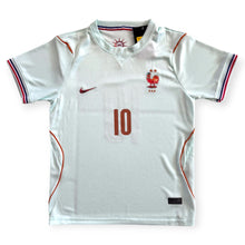 Load image into Gallery viewer, Kids Kylian Mbappe 10 France 2026 World Cup Away Jersey &amp; Shorts Set Nike - Ice Blue &amp; Vintage Crest
