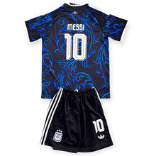 Load image into Gallery viewer, Kids Lionel Messi 10 Argentina 2026 World Cup Away Jersey &amp; Shorts Set Adidas
