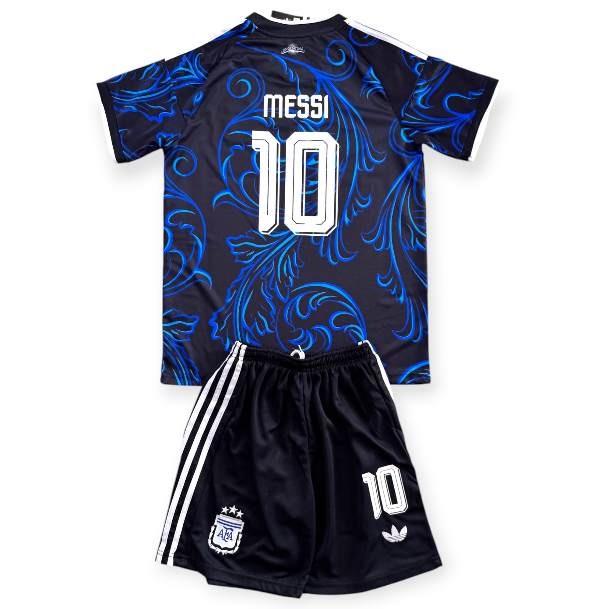 Kids Lionel Messi 10 Argentina 2026 World Cup Away Jersey & Shorts