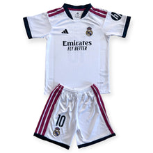 Load image into Gallery viewer, Kylian Mbappé #10 Real Madrid 2026-2027 Home Kids Jersey &amp; Shorts Set Champions
