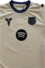 Load image into Gallery viewer,  YAMAL 2026 front view with Kobe Bryant logo FCB logo and Spotify logo
