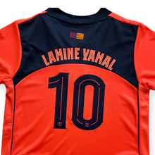 Load image into Gallery viewer, Lamine Yamal #10 FC Barcelona 2025-2026 Third Kids/Youth Jersey - Total 90 "Bright Mango" Edition

