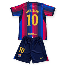 Load image into Gallery viewer, Lamine Yamal #10 FC Barcelona 2026-2027 Home Kids Jersey &amp; Shorts Set
